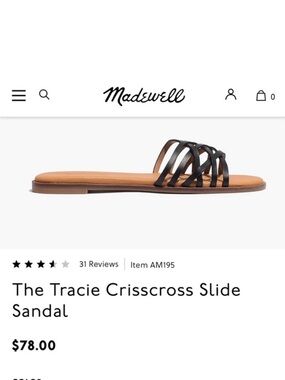 Madewell Slide Sandal (NWT)